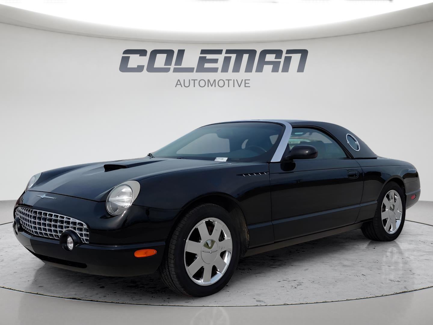 2002 Ford Thunderbird 2dr Conv w/Hardtop Premium in Black — front three-quarter view